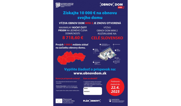 Fotka pre článok Obnov dom mini 2 - 3. kolo