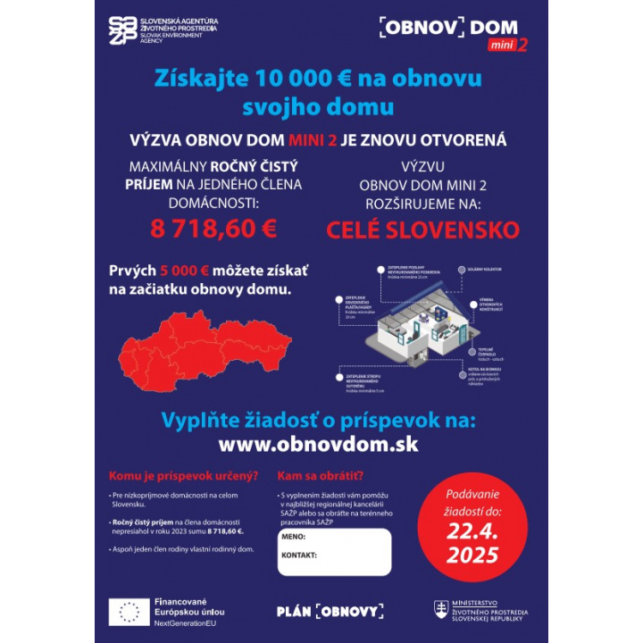 Menšia fotka pre článok Obnov dom mini 2 - 3. kolo